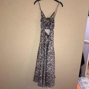 Graphic Midi Dress with Tie Bust - Vici Dolls